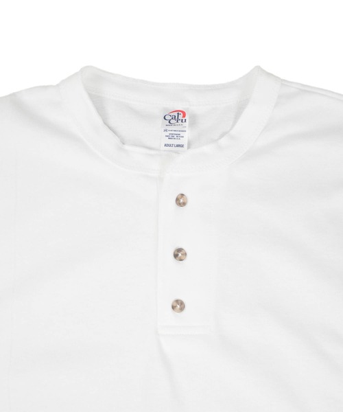 CalCru(カルクルー)の「【UT207】【Cal Cru/カルクルー】3BUTTON 7.2oz HENLEY T-SHIRTS(Tシャツ/カットソー・メンズ・ブラック/ホワイト・LARGE/X-LARGE)」の7枚目の写真