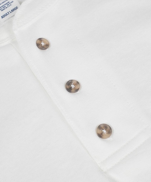 CalCru(カルクルー)の「【UT207】【Cal Cru/カルクルー】3BUTTON 7.2oz HENLEY T-SHIRTS(Tシャツ/カットソー・メンズ・ブラック/ホワイト・LARGE/X-LARGE)」の5枚目の写真