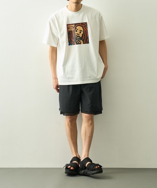 CITY COUNTRY CITY(シティーカントリーシティー)の「【CITY COUNTRY CITY/シティカントリーシティ】CITY COUNTRY CITY x BOB MARLEY_COTTON T-SHIRT_LEGEND(Tシャツ/カットソー・メンズ・ホワイト/ブラック・M/L)」の3枚目の写真