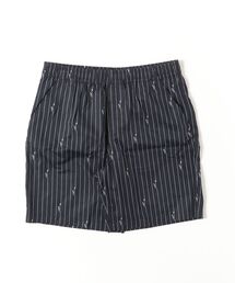 チョークストライププリントツイルショーツ