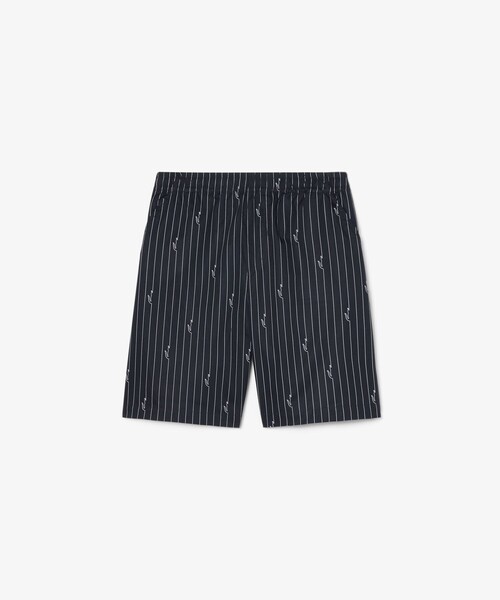 LACOSTE(ラコステ)の「チョークストライププリントツイルショーツ(その他パンツ・メンズ・ブラック・2/3/5/4)」の1枚目の写真