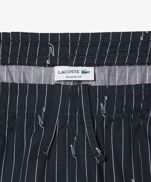 LACOSTE(ラコステ)の「チョークストライププリントツイルショーツ(その他パンツ・メンズ・ブラック・2/3/5/4)」の4枚目の写真