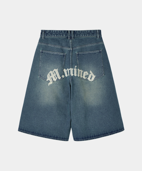 MAISON MINED(メゾンミネド)の「BACK-POINT BERMUDA PANTS BLUE(その他パンツ・メンズ・その他・SMALL/MEDIUM/LARGE)」の1枚目の写真