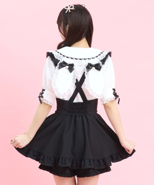 Secret Honey（シークレットハニー）の「レースうさみみブラウス（シャツ/ブラウス・レディース・ホワイト×ブラック/オフホワイト・MEDIUM）」の8枚目の写真