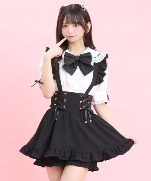 Secret Honey（シークレットハニー）の「レースうさみみブラウス（シャツ/ブラウス・レディース・ホワイト×ブラック/オフホワイト・MEDIUM）」の7枚目の写真