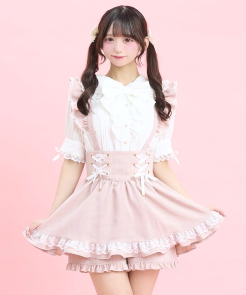 Secret Honey（シークレットハニー）の「レースうさみみブラウス（シャツ/ブラウス・レディース・ホワイト×ブラック/オフホワイト・MEDIUM）」の4枚目の写真