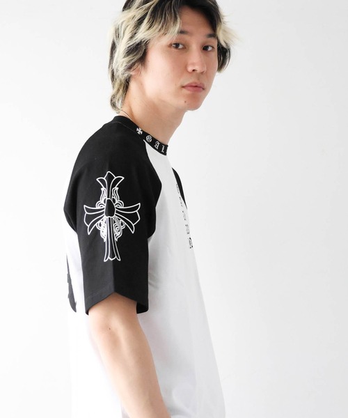 GALLIS ADDICTION(ガリスアディクション)の「GA Raglan 刺繍&Print Tee(Tシャツ/カットソー・メンズ・ブラック/ピンク・L/M)」の20枚目の写真