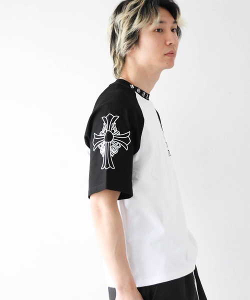 GALLIS ADDICTION(ガリスアディクション)の「GA Raglan 刺繍&Print Tee(Tシャツ/カットソー・メンズ・ブラック/ピンク・L/M)」の22枚目の写真