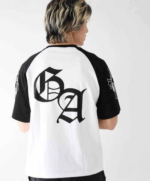 GALLIS ADDICTION(ガリスアディクション)の「GA Raglan 刺繍&Print Tee(Tシャツ/カットソー・メンズ・ブラック/ピンク・L/M)」の13枚目の写真
