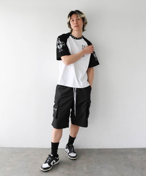 GALLIS ADDICTION(ガリスアディクション)の「GA Raglan 刺繍&Print Tee(Tシャツ/カットソー・メンズ・ブラック/ピンク・L/M)」の14枚目の写真