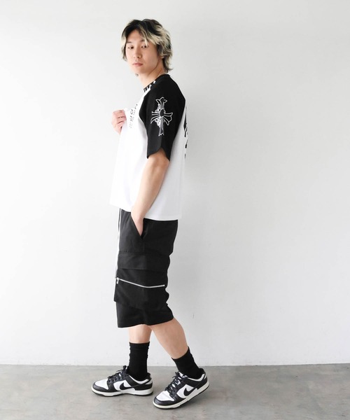 GALLIS ADDICTION(ガリスアディクション)の「GA Raglan 刺繍&Print Tee(Tシャツ/カットソー・メンズ・ブラック/ピンク・L/M)」の18枚目の写真