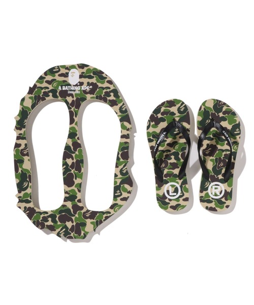 A BATHING APE(アベイシングエイプ)の「ABC CAMO BEACH SANDALS(サンダル・メンズ・ブルー/グリーン・SMALL/LARGE/MEDIUM)」の3枚目の写真