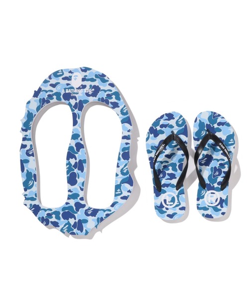 A BATHING APE(アベイシングエイプ)の「ABC CAMO BEACH SANDALS(サンダル・メンズ・ブルー/グリーン・SMALL/LARGE/MEDIUM)」の4枚目の写真