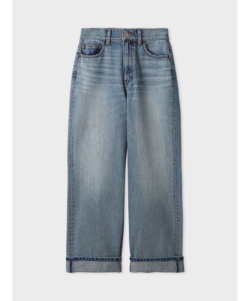 MIESROHE(ミースロエ)の「【洗える】裾折り返しストレートデニム(デニムパンツ・レディース・ホワイト/ベージュ/ライトブルー・0/1/00)」の18枚目の写真