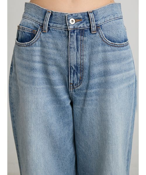 MIESROHE(ミースロエ)の「【洗える】裾折り返しストレートデニム(デニムパンツ・レディース・ホワイト/ベージュ/ライトブルー・0/1/00)」の13枚目の写真