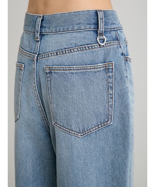 MIESROHE(ミースロエ)の「【洗える】裾折り返しストレートデニム(デニムパンツ・レディース・ホワイト/ベージュ/ライトブルー・0/1/00)」の15枚目の写真