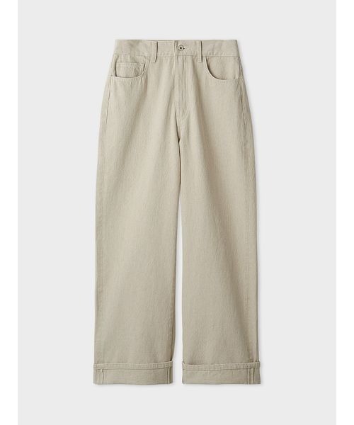 MIESROHE(ミースロエ)の「【洗える】裾折り返しストレートデニム(デニムパンツ・レディース・ホワイト/ベージュ/ライトブルー・0/1/00)」の19枚目の写真