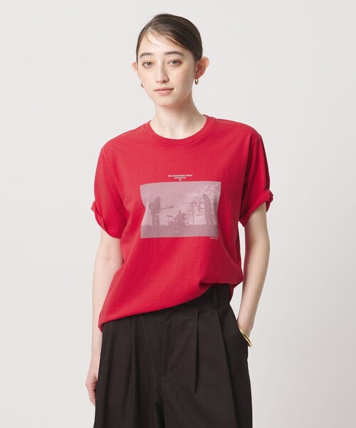 TICCA(ティッカ)の「<TICCA>バンド プリント Tシャツ(Tシャツ/カットソー・レディース・ダークグレー/ホワイト/レッド・FREE)」の3枚目の写真