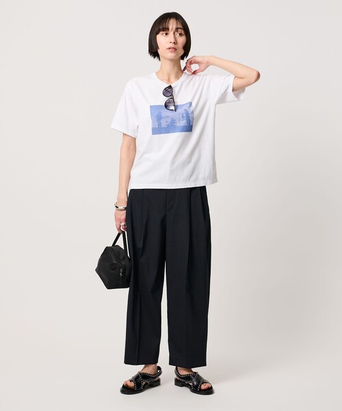TICCA(ティッカ)の「<TICCA>バンド プリント Tシャツ(Tシャツ/カットソー・レディース・ダークグレー/ホワイト/レッド・FREE)」の8枚目の写真
