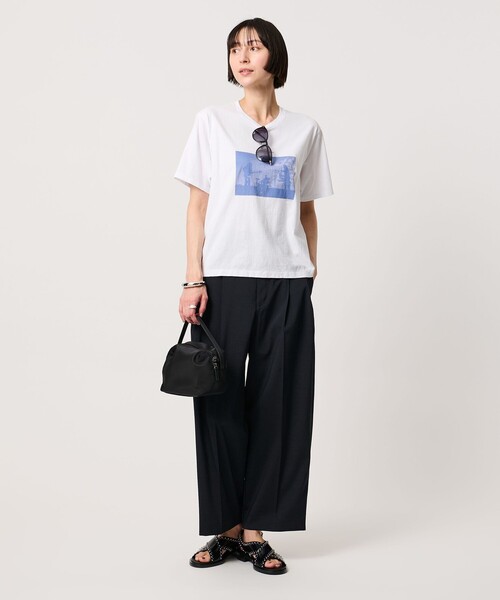 TICCA(ティッカ)の「<TICCA>バンド プリント Tシャツ(Tシャツ/カットソー・レディース・ダークグレー/ホワイト/レッド・FREE)」の9枚目の写真