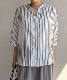 Jena espace merveilleux | シアーストライプシャツ(シャツ/ブラウス)