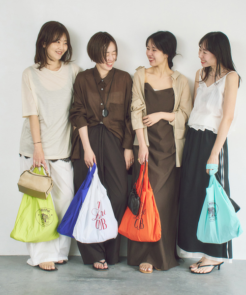 plage(プラージュ)の「mini nylon bag(トートバッグ・レディース・サックスブルー/イエロー系その他/ホワイト/ネイビー/オレンジ・FREE)」の15枚目の写真