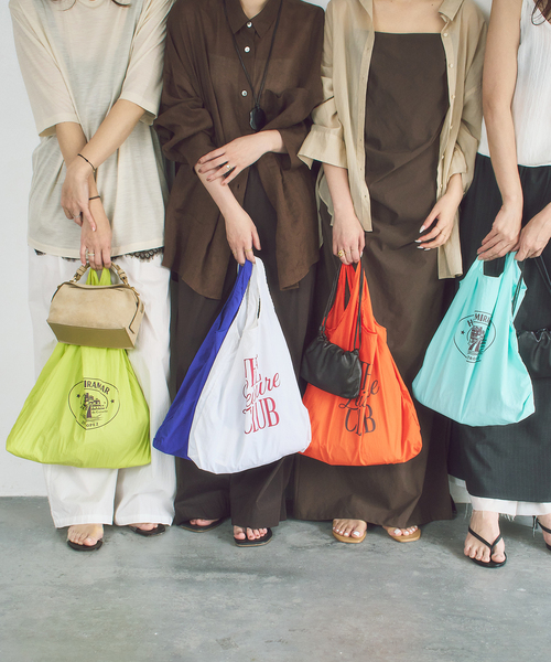 plage(プラージュ)の「mini nylon bag(トートバッグ・レディース・サックスブルー/イエロー系その他/ホワイト/ネイビー/オレンジ・FREE)」の16枚目の写真