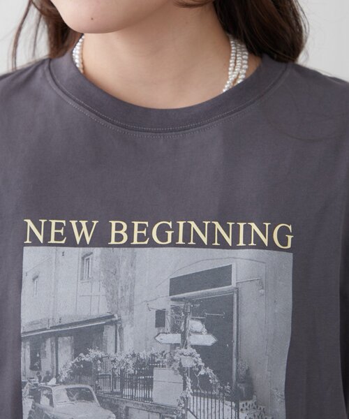 Remind me and forever(リマインドミーアンドフォーエバー)の「【staff made】接触冷感!アソート転写シルケットTシャツ(Tシャツ/カットソー・レディース・オフホワイト/スミクロ/ベージュ・FREE)」の20枚目の写真