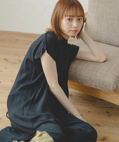 merrylatte(メリーラテ)の「バックリボンロングブラウス【IROHANI】(シャツ/ブラウス・レディース・ブラック・FREE)」の1枚目の写真