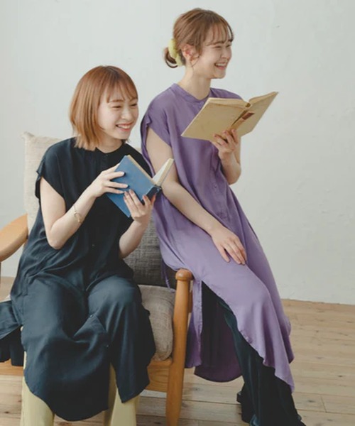 merrylatte(メリーラテ)の「バックリボンロングブラウス【IROHANI】(シャツ/ブラウス・レディース・ブラック・FREE)」の4枚目の写真