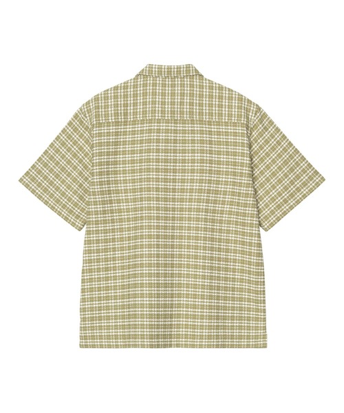 Carhartt（カーハート）の「Carhartt WIP/カーハートダブリューアイピー 半袖 シャツ チェック柄 ショートスリーブカンダーシャツ S/S Kander Shirt I036194（シャツ/ブラウス・メンズ・グリーン/ブルー・S/M/L）」の4枚目の写真