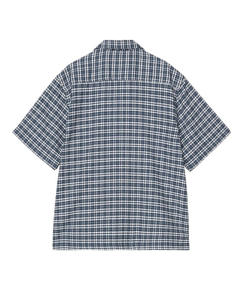 Carhartt（カーハート）の「Carhartt WIP/カーハートダブリューアイピー 半袖 シャツ チェック柄 ショートスリーブカンダーシャツ S/S Kander Shirt I036194（シャツ/ブラウス・メンズ・グリーン/ブルー・S/M/L）」の5枚目の写真