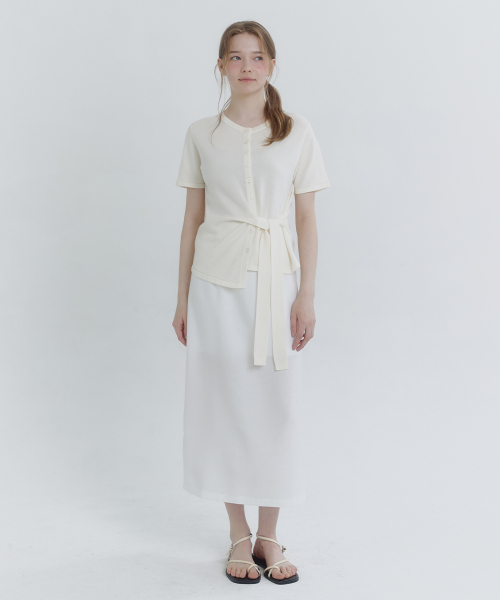 MICANE(ミケーネ)の「アベリオラストラップカーディガン(カーディガン/ボレロ・レディース・ブラック/クリーム・SMALL/MEDIUM/LARGE/X-LARGE)」の5枚目の写真