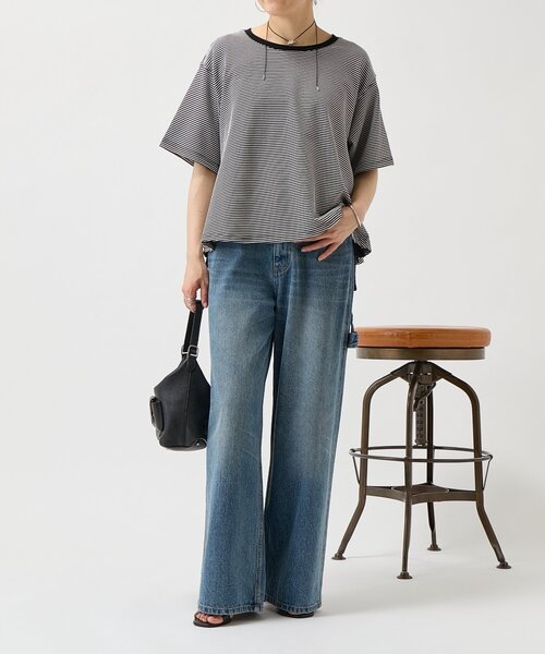 BEARDSLEY（ビアズリー）の「サイドフリンジニットTee（Tシャツ/カットソー・レディース・ブラック/レッド・FREE）」の10枚目の写真