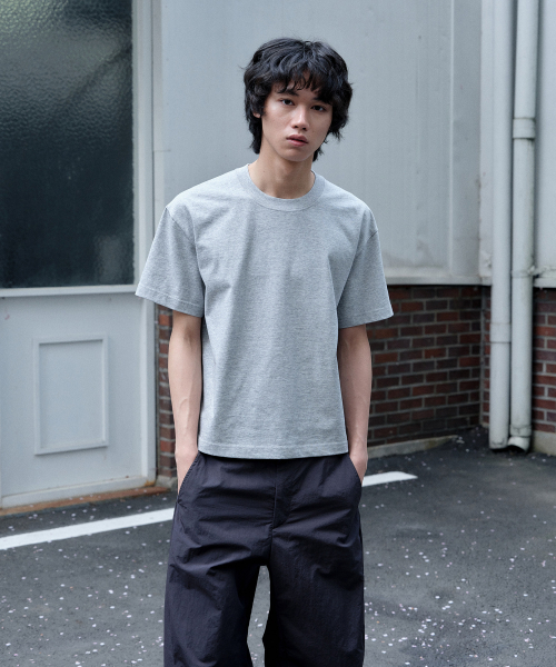 JUAN HOMME(ジュアンオム)の「クロップフィットコンパクトハーフスリーブ(メランジグレー)(Tシャツ/カットソー・メンズ・その他・SMALL/MEDIUM/LARGE)」の6枚目の写真