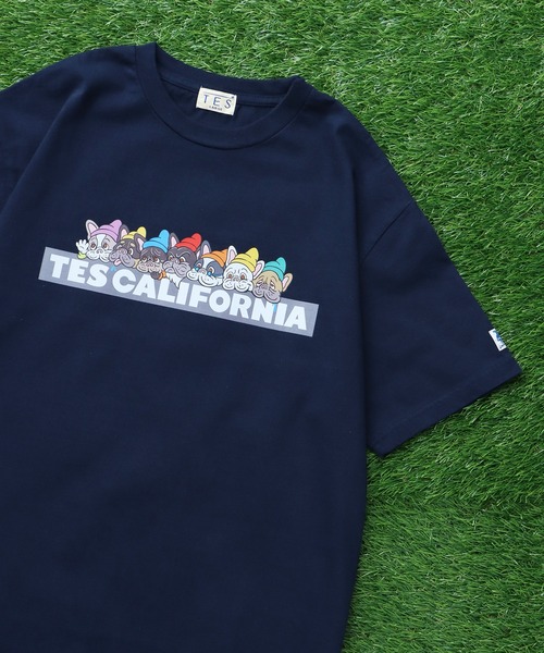 The Endless Summer(エンドレスサマー)の「TES SEVENS BUHI BOX LOGO T-SHIRT/ Tシャツ(Tシャツ/カットソー・メンズ・ブラック/アイボリー/グレー/ホワイト/ネイビー・SMALL/MEDIUM/LARGE/X-LARGE/XX-LARGE)」の1枚目の写真