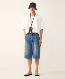 STUDIO TOMBOY（スタジオトムボーイ）の「[メンズ] ダブルニーバミューダデニムパンツ_インディゴ 91M6262331（デニムパンツ）」