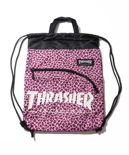 THRASHER(スラッシャー)の「【THRASHER/スラッシャー】レオパード フロントポケット ナップサック(バックパック/リュック・メンズ・ベージュ系その他2/ベージュ系その他/ピンク系その他2/ピンク系その他/ホワイト系その他2/ホワイト系その他・FREE)」の16枚目の写真