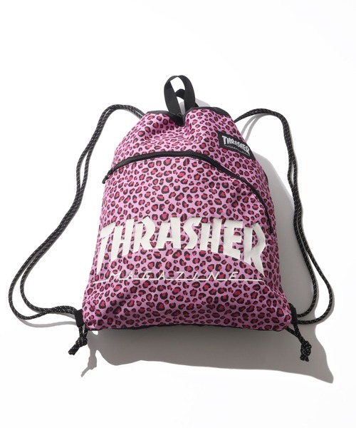 THRASHER(スラッシャー)の「【THRASHER/スラッシャー】レオパード フロントポケット ナップサック(バックパック/リュック・メンズ・ベージュ系その他2/ベージュ系その他/ピンク系その他2/ピンク系その他/ホワイト系その他2/ホワイト系その他・FREE)」の10枚目の写真