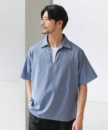 Buyer's Select/半袖スキッパープルオーバーシャツ