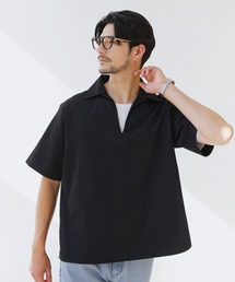 Buyer's Select/半袖スキッパープルオーバーシャツ
