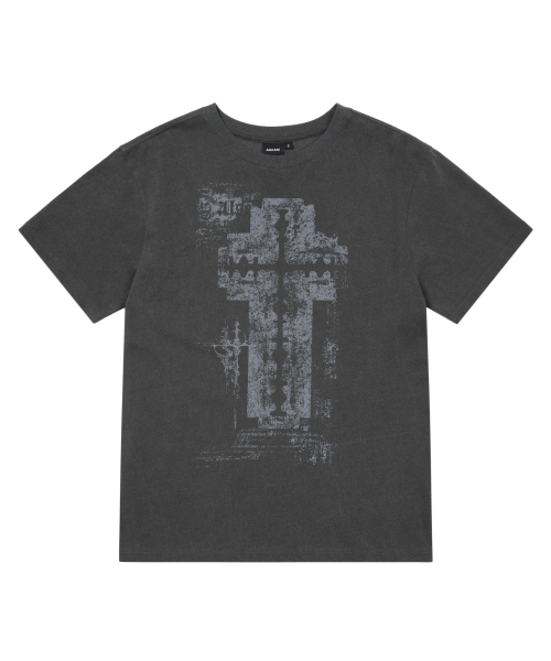 AAKAM(アーカム)の「Razor Cross Half Top (Charcoal)(Tシャツ/カットソー・レディース・その他・2/1/3)」の1枚目の写真
