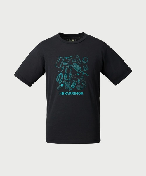 karrimor(カリマー)の「panapack S/S T(Tシャツ/カットソー・メンズ・サックスブルー/ブラック/ホワイト・S/M/L/XL)」の2枚目の写真