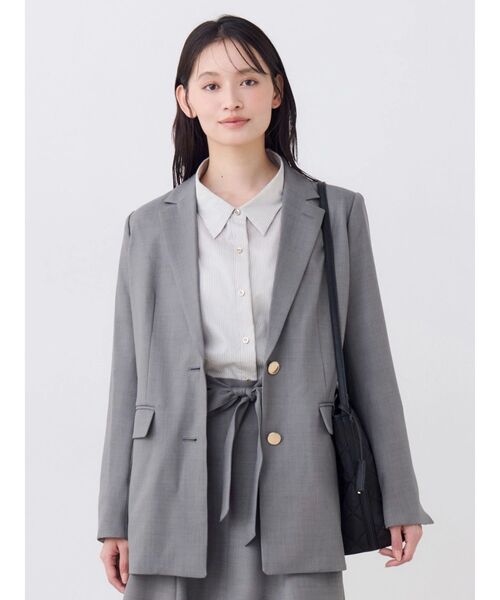 TONAL(トーナル)の「マルチセットシングルジャケット(テーラードジャケット・レディース・ブラウン/ネイビー/グレー/ピンク・SMALL/MEDIUM)」の2枚目の写真
