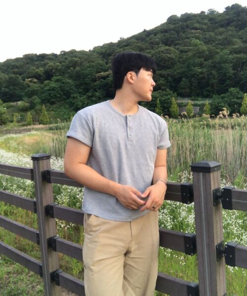 EXCONTAINER(エックスコンテナ)の「ヘンリーネックワッフルハーフスリーブ (グレー)(Tシャツ/カットソー・メンズ・その他・X-LARGE/MEDIUM/LARGE)」の11枚目の写真
