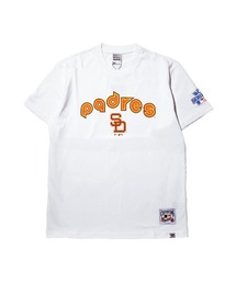 Fanatics | ファナティクス【Fanatics】‐ サンディエゴ パドレス 半袖Tシャツ【San Diego Padres COOPERSTOWN DOUBLE LOGO S/S TEE WHITE ML0126SS0007】(Tシャツ/カットソー)