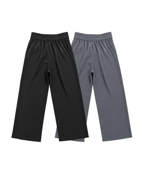 aimoha(アイモハ)の「ハイウエストタックパンツ(スラックス・レディース・ダークグレー/ブラック・L/M)」の12枚目の写真