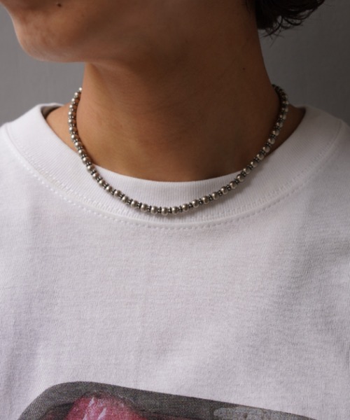 on the sunny side of the street(オンザサニーサイドオブザストリート)の「on the sunny side of the street(オン ザ サニーサイド オブ ザ ストリート) Metal Pearls womens Daisy choke(その他小物・レディース・シルバー・F)」の1枚目の写真