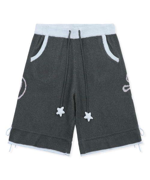 RuNaKi'Hu'(ルナキフ)の「WXK036 バブルホシニットショーツ (チャコール)(その他パンツ・レディース・その他・1/2)」の3枚目の写真