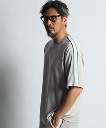 The DUFFER of ST.GEORGE | PILE LINE RAGLAN TEE:セットアップ対応 サイドライン ミニパイルTEE / タオル地 / ラグランスリーブ / スポーティーミックス / イージーウェア(Tシャツ/カットソー)